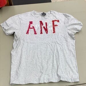 Abercrombie & Fitch Gray Crewneck Tee